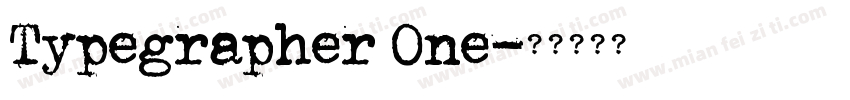 Typegrapher One字体转换